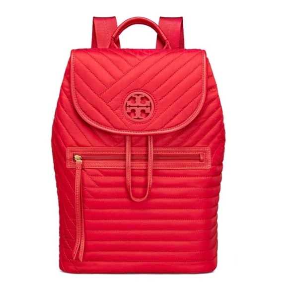 Tory Burch Handbags - Tory Burch quilted kir royale nylon red backpack